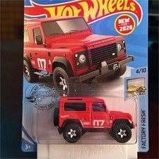 Hot Wheels Land Rover Defender 90 Factory Fresh 1:64 Red Diecast Unopened Box