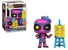 Funko Pop! Deadpool: Artist Deadpool 887 Vinyl Black Light GameStop Exclusive