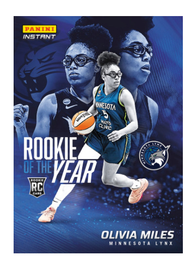 OLIVIA MILES RC - 2026 PANINI INSTANT WNBA ROOKIE OF YEAR MINNESOTA LYNX PRESALE