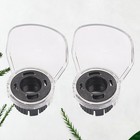  2 Pcs Grinder Holder Safe Guard Electric Cover Shield Transparent