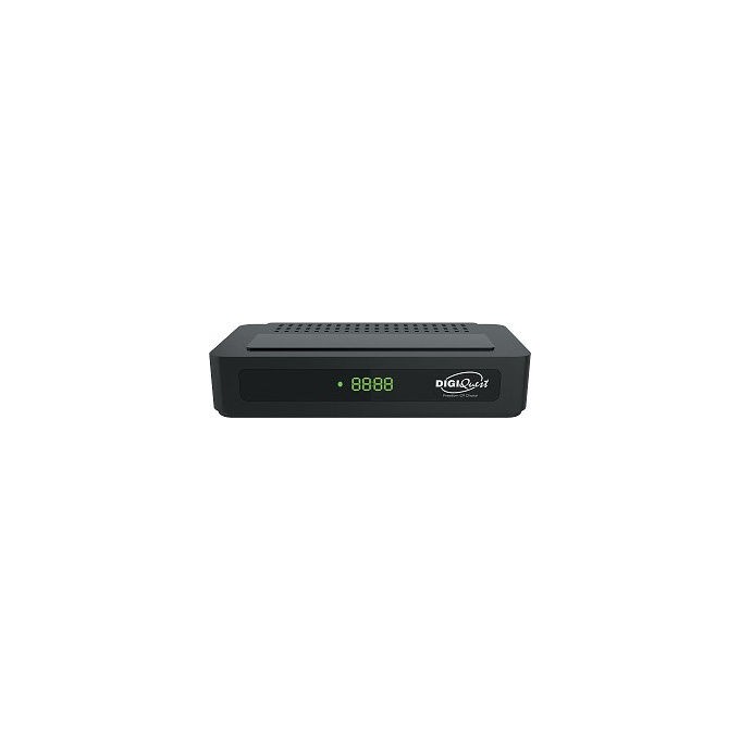 Digiquest Ricevitore Digitale Terrestre DVB-T2 HEVC Main10 Full HD Nero