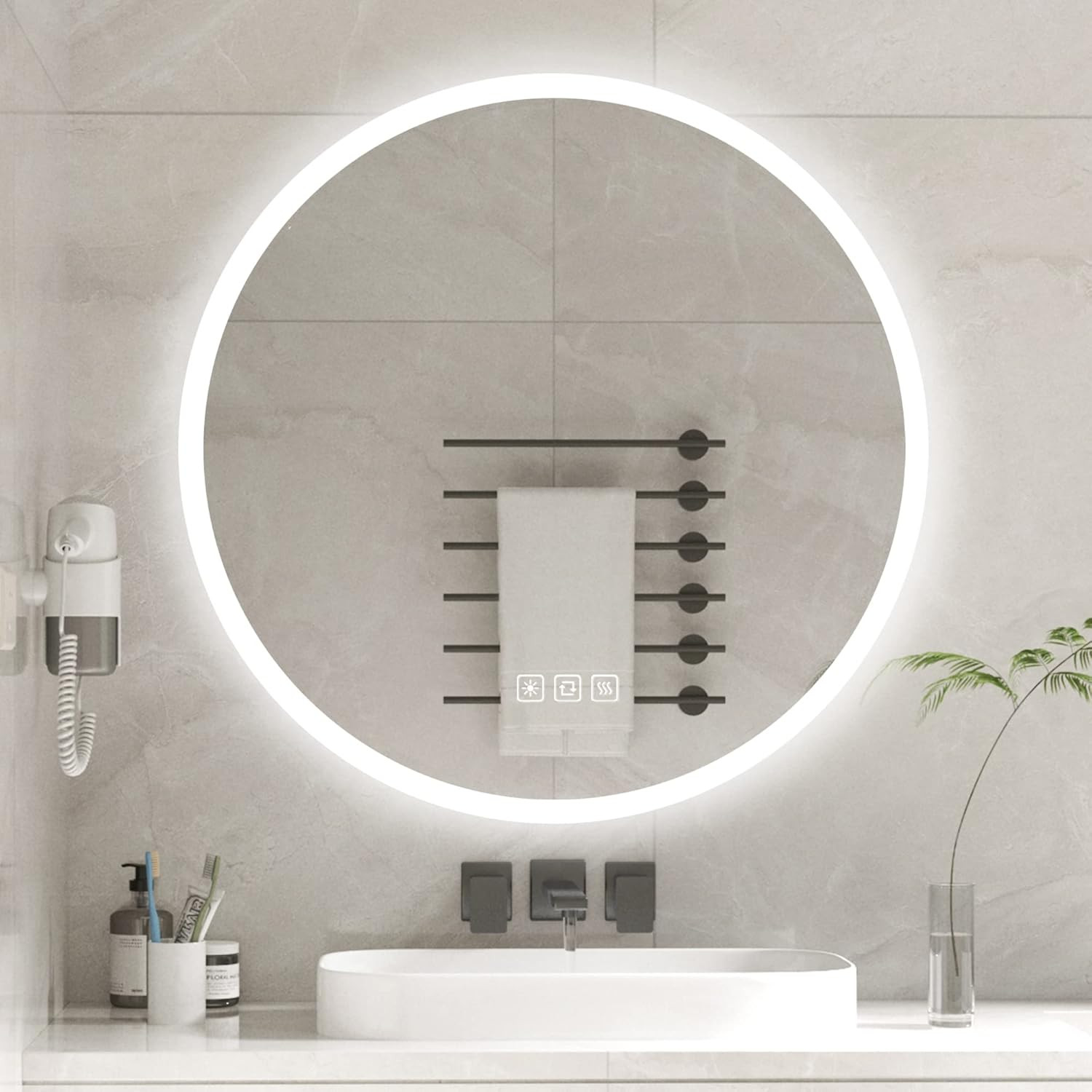 OFFERTA Specchio Bagno LED 50cm IL-03-50 Tondo Retroilluminato Prezzo