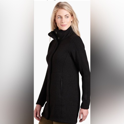 KUHL Highland Long Fleece Jacket Black Womens size L - Picture 3 of 13