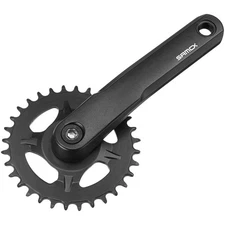 AM38J Crankset - 135mm, Spindle Bolts Sold Separate, Black AM38J-D30NS-01-135
