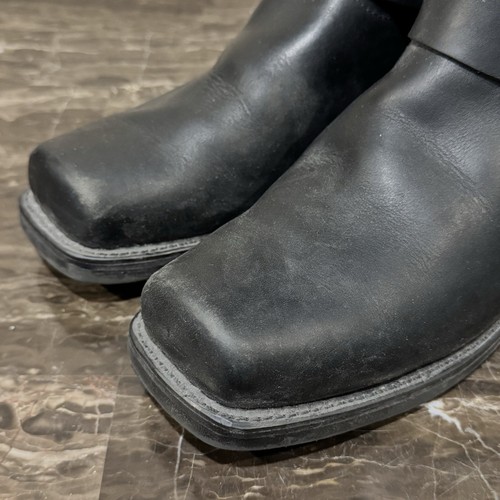 Men's Durango Black Leather Harness Moto Boots - Picture 4 of 12