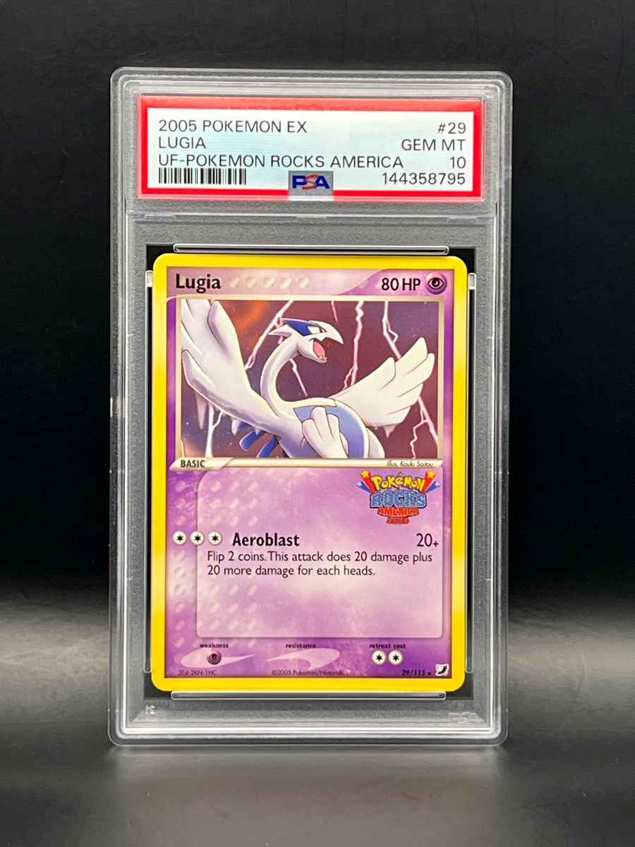 PSA 10- LUGIA #25 POKEMON ROCKS AMERICA PROMO-2005 EX UNSEEN