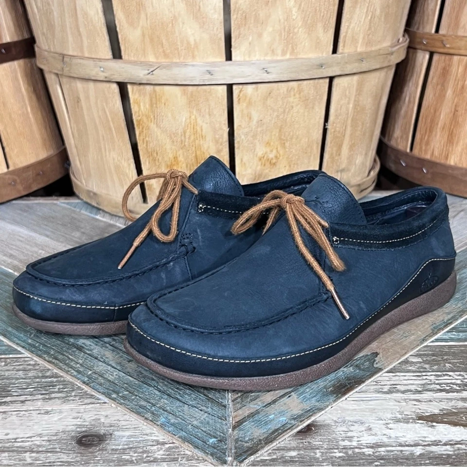 Chaco Pineland Moc Black Nubuck Leather Lace-Up Moc Loafer Shoes Womens Size 9.5 - Image 3 of 4