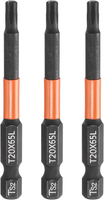 "3 StüCk T20 Torx Bit Schraubendreher Bit Set 65Mm Lang 1/4\" Magnetisch Sechskant"