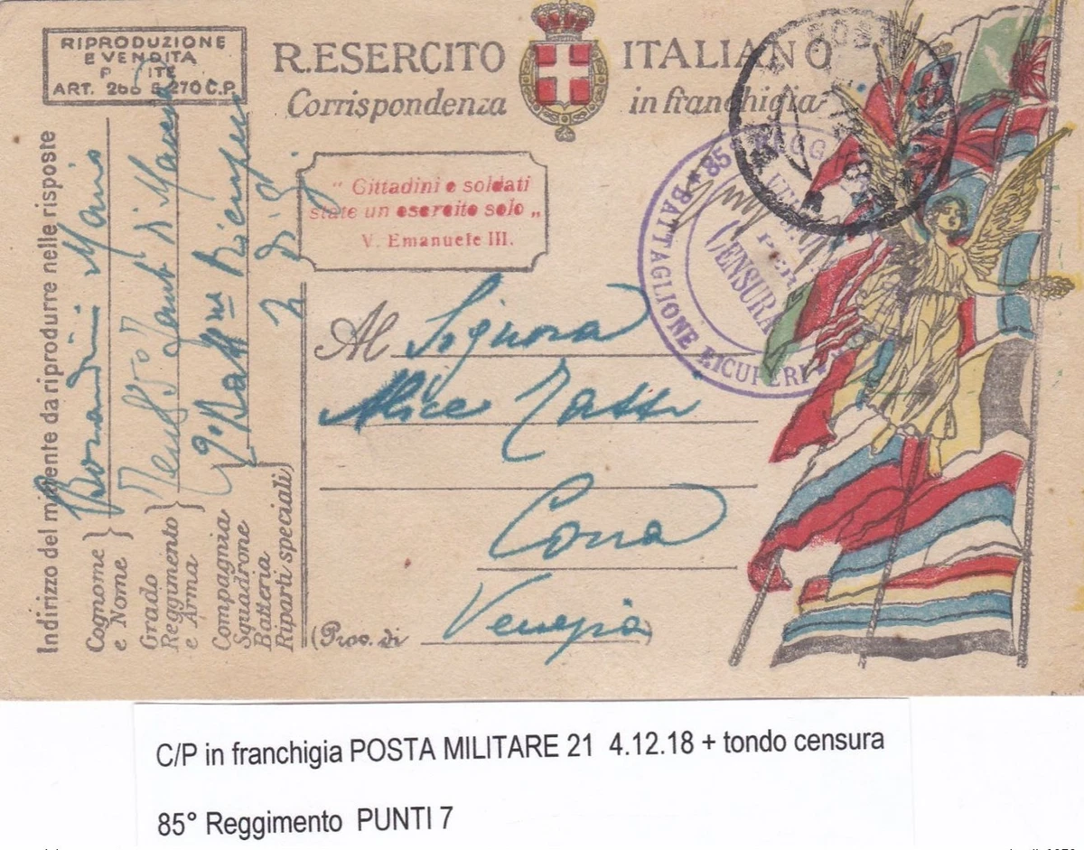 La Posta Militare Italiana nella Prima Guerra Mondiale – ed. 1978 | L'Armadillo Editore