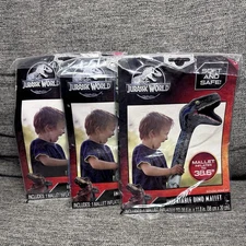Lot Of 3 Jurassic World Inflatable Dino Mallet 38.6" Blue Velociraptor T-Rex New