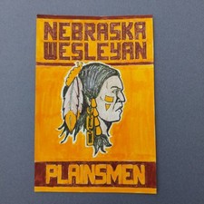 Nebraska Wesleyan Plainsmen 4x6 Scrapbook Shadowbox Artwork