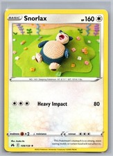 Snorlax 109/159 Rare Crown Zenith Pokemon Near Mint