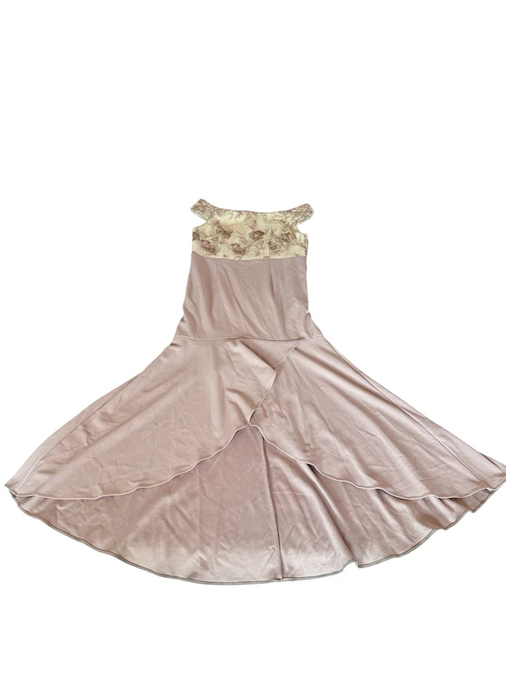 ADRIANNA PAPELL лаванды с плеча макси официальный Hi-Lo платье размер 16P - Изображение 4 из 4