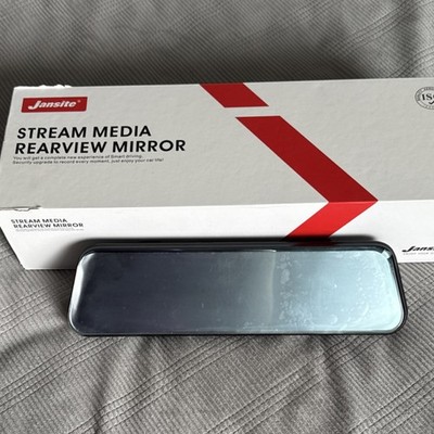 10” 4K Dash Cam Jansite Stream Media Rearview Mirror w/ Backup