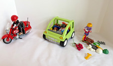 Playmobil City Life Juegos 3069 Coche Familiar, Bicicleta 4999 y 3062 Highway Rider