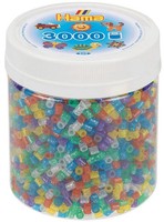 Hama 209-54 - Perlen, Dose Mit Midi-BüGelperlen, 3000 StüCk, Glitter-Mix Deutsch