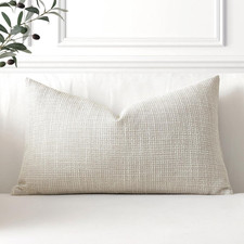 Linen Throw Pillow Cover Set of 1 Decorative Lumbar Pillowcases Cushion Covers 1