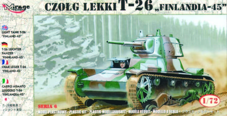 Mirage Hobby 72620 - 1:72 Finnish Tank T-26 1945 - New
