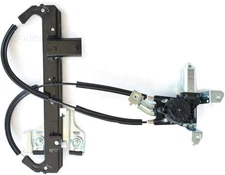 Rear Passenger (Right) Side Power Window Regulator w/Motor Fit Chrome