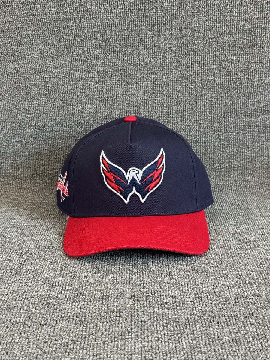 Mitchell & Ness Washington Capitals Snapback Hat Navy Red Retro NHL