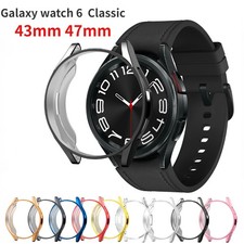 For Samsung Galaxy Watch 6 Classic 40/44/43/47mm Case Cover Screen Protector TPU