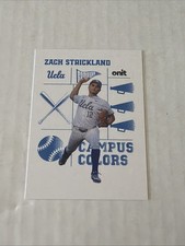 2026 ONIT Athlete UCLA Bruins BASEBALL card ZACH STRICKLAND Campus Colors White