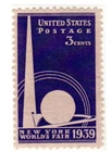 1939 New York World's Fair Single 3c Postage Stamp, Sc# 853, MNH, OG