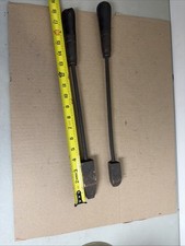 Antique Soldering Irons Copper Heads, Wooden Handles, Lot of 2 One Handle Crack
