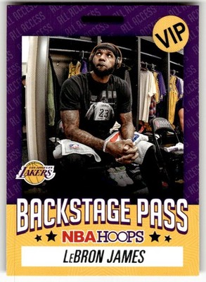2020-21 Hoops LeBron James Backstage Pass #8