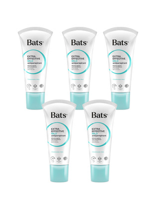 5x Bats Roll-On Deodorant 60ml Unscented Mild Antiperspirant Sensitive
