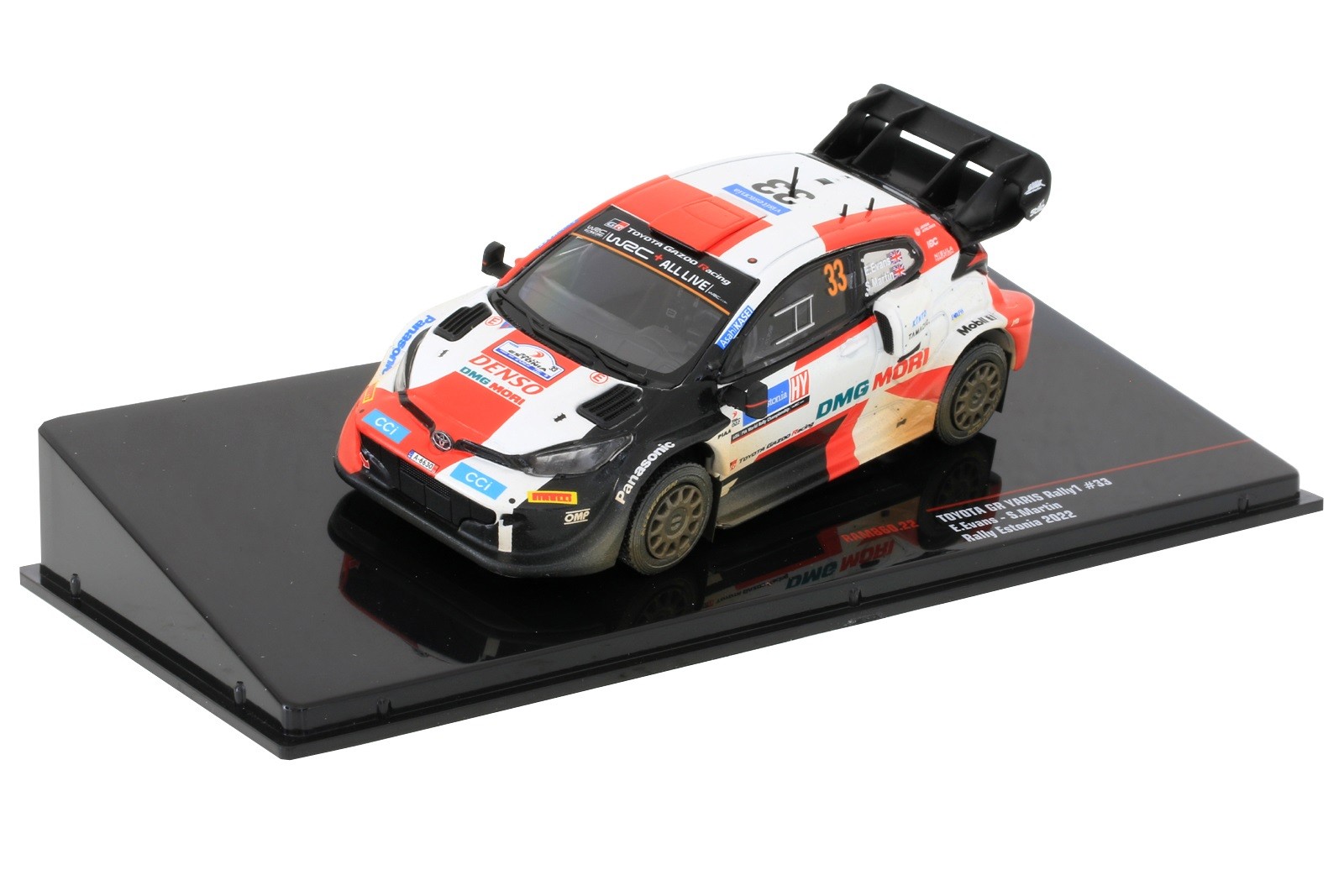 Voiture miniature Toyota GR Yaris IXOMODELS 1/43 Rallye Estland 2022 Evans Martin