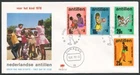 Colonies D36 Netherlands Antilles CURACAO 1970 FDC 4v Children Games