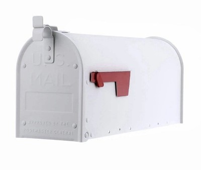 Architectural Mailboxes Admiral Textured Medium, Aluminum, Post Mount Mailbox