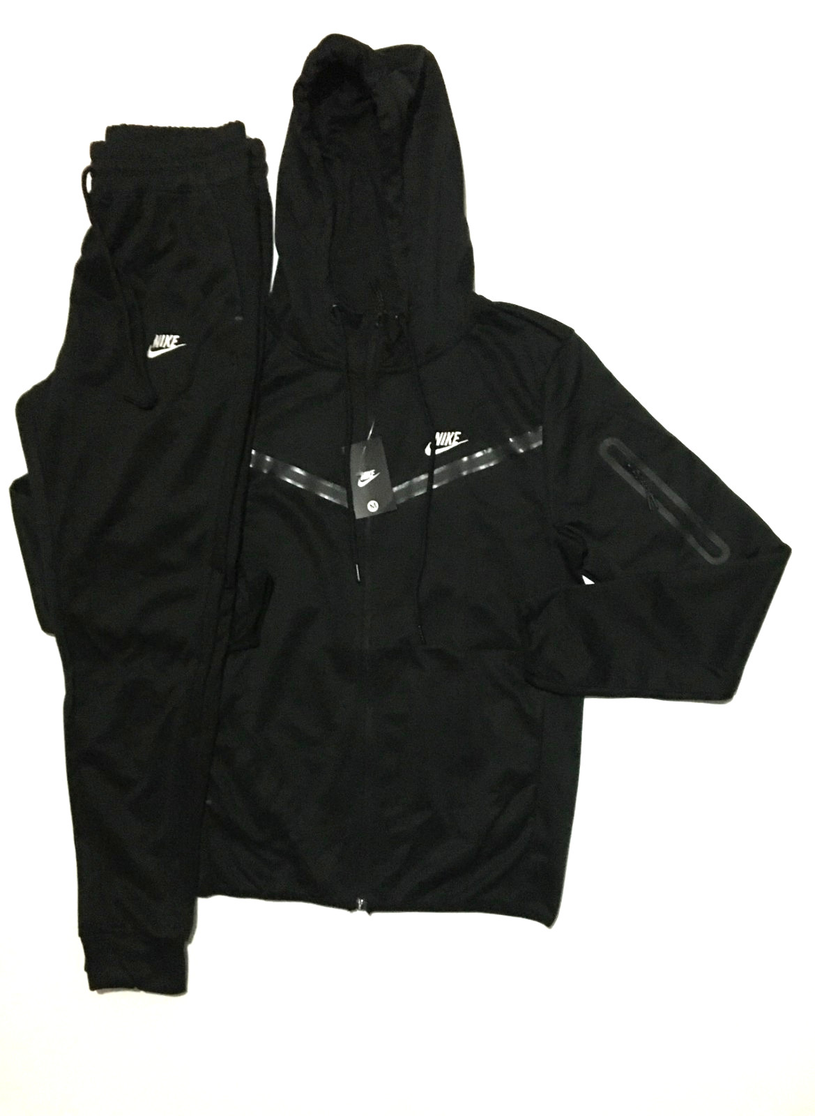 Men's Nike Tech Suits Full Zip Warm Jogging  2 Pieces Set