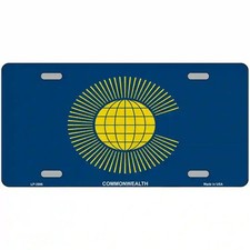 Commonwealth & Comerio Novelty Metal License Plates Multiple Sizes Made in USA