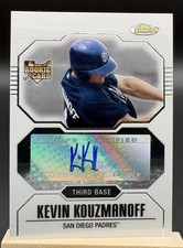 Topps Finest 2007 Kevin Kouzmanoff #154 Rookie Autograph San Diego Padres