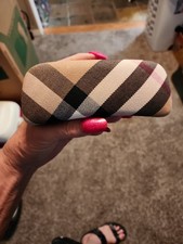 Burberry Glasses Case Nova Check Plaid Hard Shell Eyeglass Holder