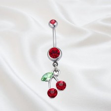 Belly Button Piercing Cherry Navel Ring for Women/Girls - Perfect Gift