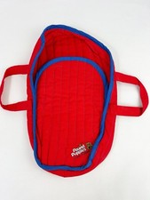 Tonka Pound Puppies Quilted Carrier Case Portable Dog Bed Red Vintage 1986