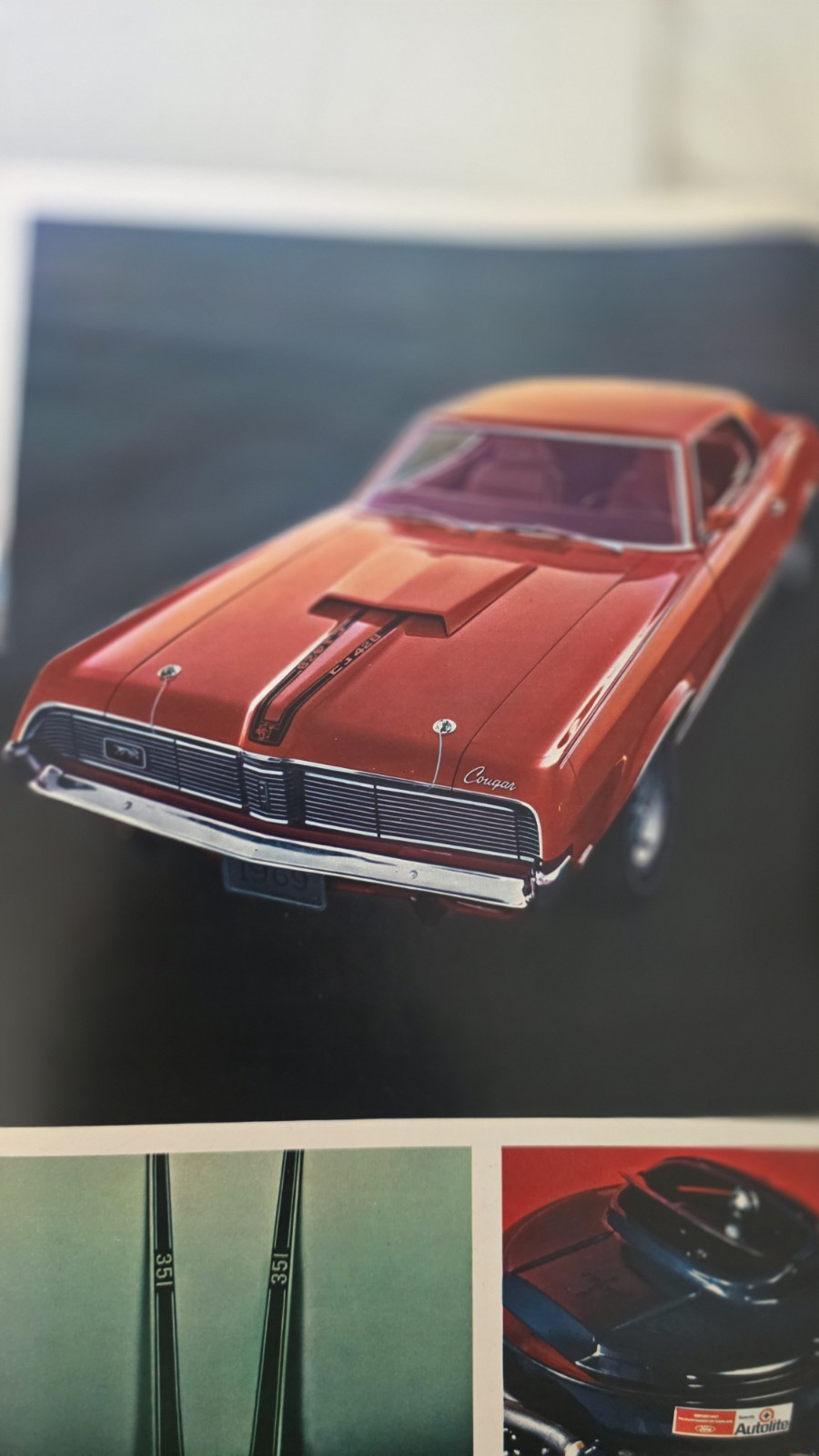 1969 Original Dealership Mercury Cougar CJ 428, XR7, CONVERTIBLE Sales Brochure thumbnail 3