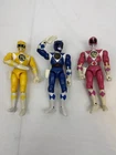 1994 Vintage 8" Mighty Morphin Power Rangers Lot Of 3 Action Figures By Bandai
