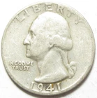 1941-S Washington Quarter - 90% Silver - #11305-54