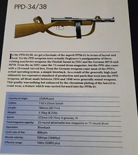 PPD 34 38 Gun Firearm Picture Out of Print Details Spec Sheet Article Decor