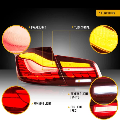 LED Rückleuchten Für BMW 5er F10 F18 2011-2017 Geräuchert Sequential Blinklicht - Picture 6 of 15