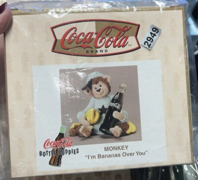 COCA-COLA   Monkey ''Bottle Buddies'' FIGURINE! 2000 Issue! Brand New In Box!