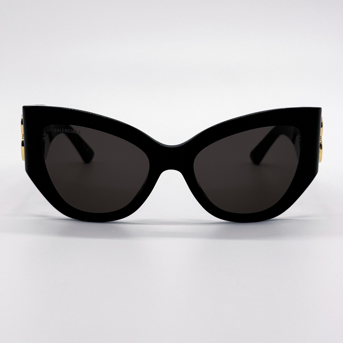 NEW BALENCIAGA BB0322S 002 CAT EYE BLACK WOMEN SUNGLASSES | eBay