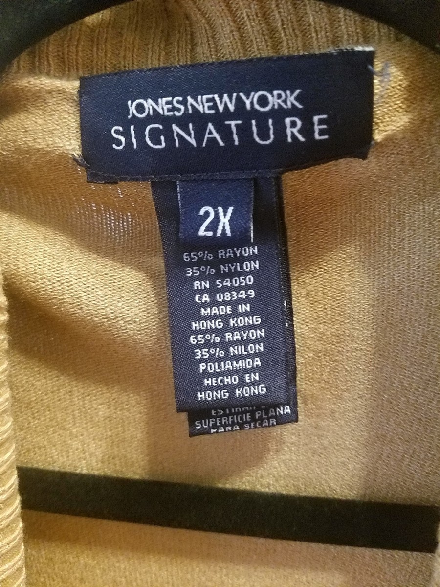 Pull Cardigan Femme – Jones New York – Marron/camel Taille 2X – Occasion Très Bon état
