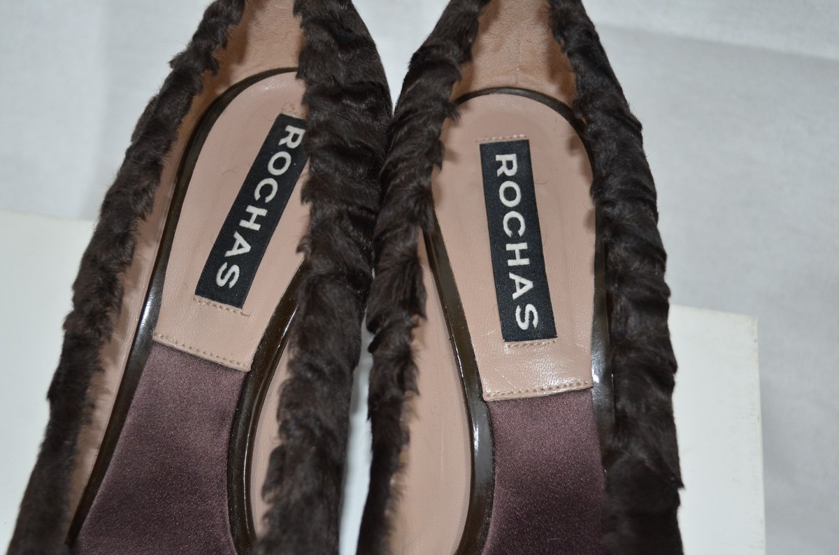 ROCHAS real astrakhan fur shoes sz 39 $$$$$$$ | eBay 