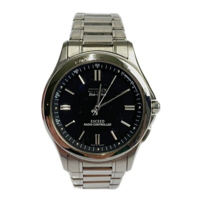 CITIZEN EXCEED ECO DRIVE Solar Radio Wave H430-T005675 | eBay