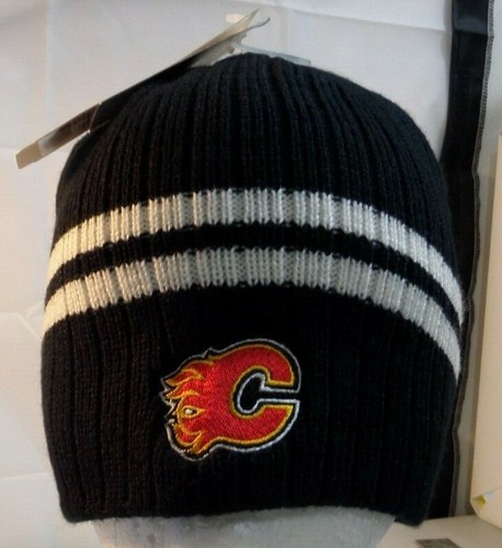 CALGARY FLAMES NHL BLACK KNIT BEANIE 